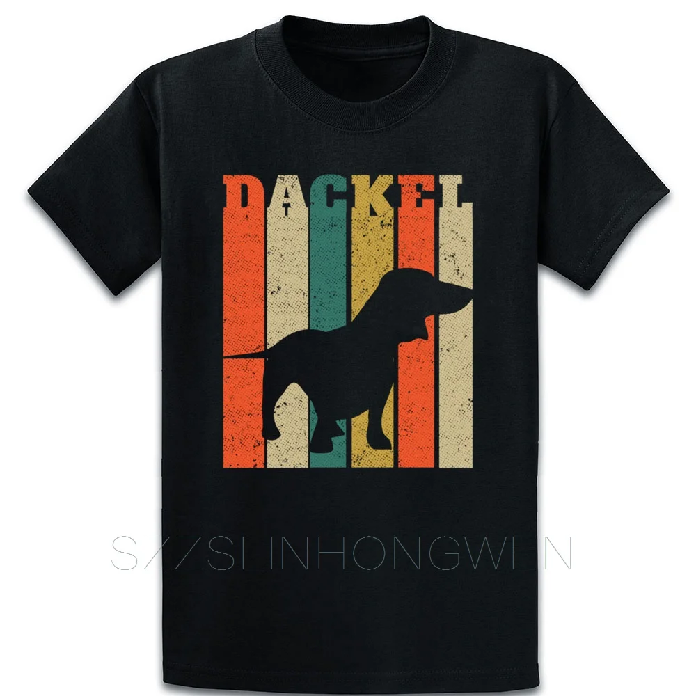 

T Shirt Dachshund Retro Vintage Silhouette Teckel T Shirt Standard Over Size S-5XL Customized Summer Tee Shirt Building Shirt