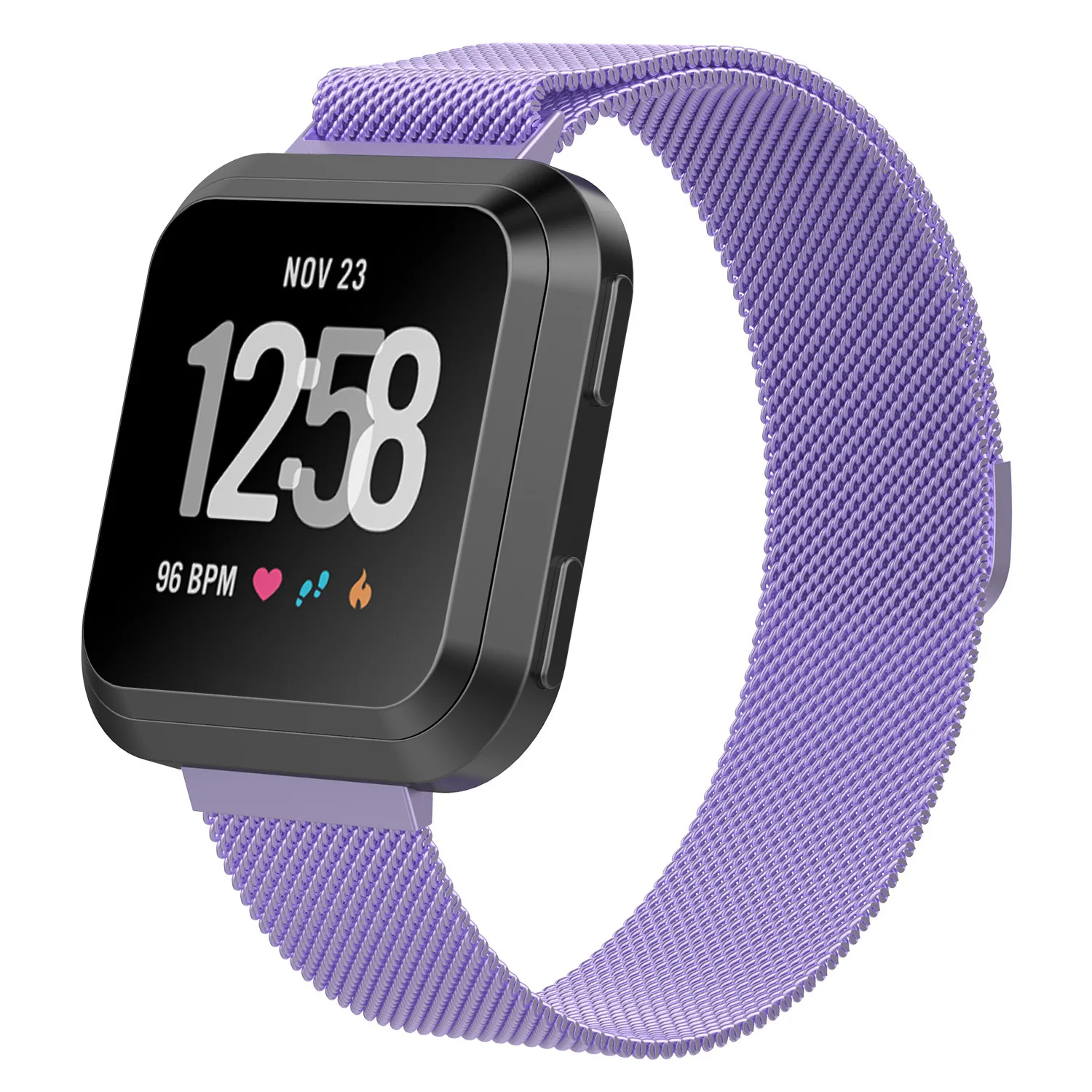 Совместимый Fitbit Versa полосы/Versa Lite Edition полосы для женщин и мужчин, заменить мужчин t Миланская петля металлический браслет из нержавеющей стали