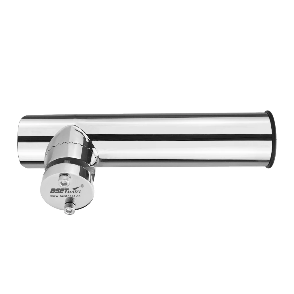 316 Stainless Steel Fishing Rod Storage Holder Rack for Boats Marine Rails 3/4 7/8 1 inch