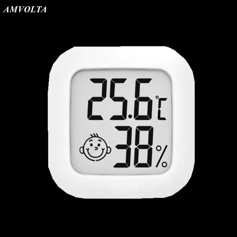 Monitor Temperature-Humidity-Meter Digital-Thermometer Baby-Room Amvolta Electronic Mini