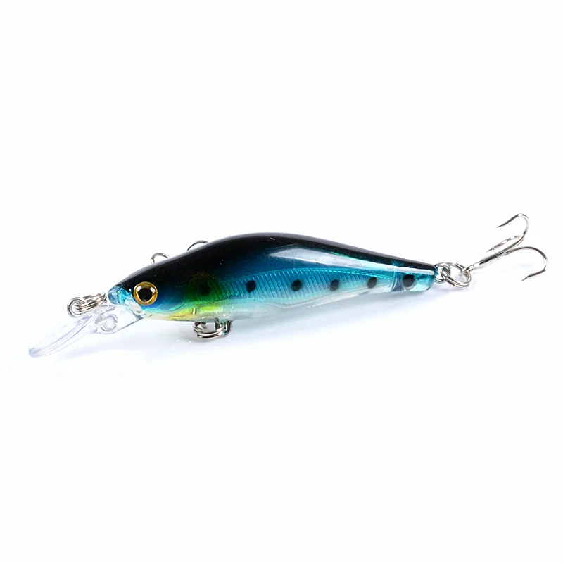 8mm 6.3g Rudra Hard Fishing Lure Minnow Bait Artificial Bait Lure Swimbait Wobbler with 2 High Quality Hooks - Цвет: 3