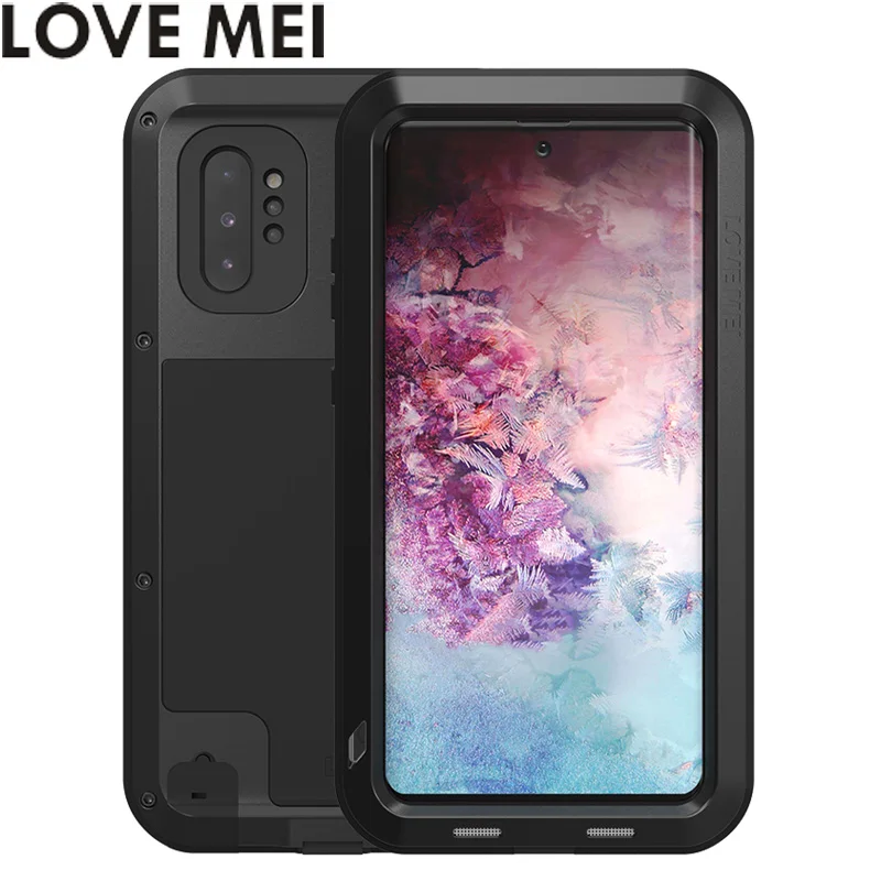 LOVE MEI Powerful Phone Case For Samsung Galaxy Note10 Note 10 Plus 5G Cover Heavy Duty Silicone TPU Hard Metal Back | Мобильные