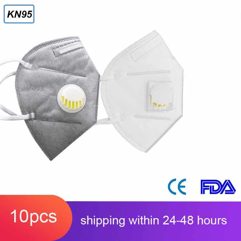 

FFP2 5/10pcs KN95 Mask Dust Protective Mask Safety Masks 95% Filtration For Dust Particulate Pollution Fast Shipping