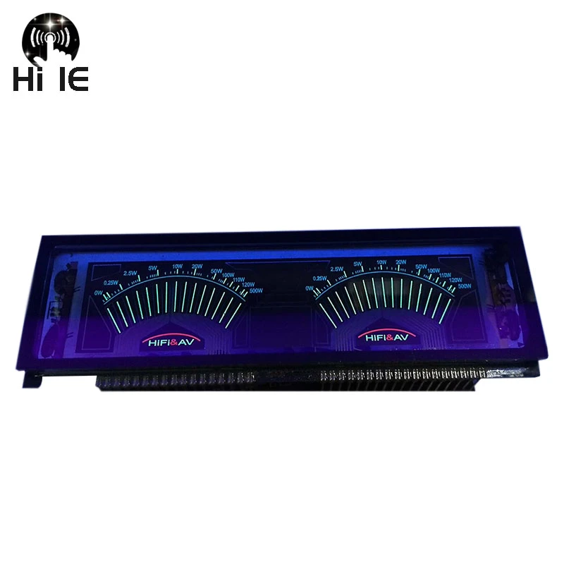 Mono Power Amplifier Panel Dual Analog Vu Meter Audio Level Db Meter