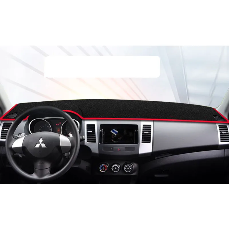 

lsrtw2017 polyester car dasbhoard mat for mitsubishi outlander xl 2006 2007 2008 2009 2010 2011 2012 interior accessories