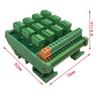 

PLC 12 Channel 2-wire 3-wire NPN Input Spring Wiring IO Photoelectric Proximity Magnetic Switch Sensor Terminal Block