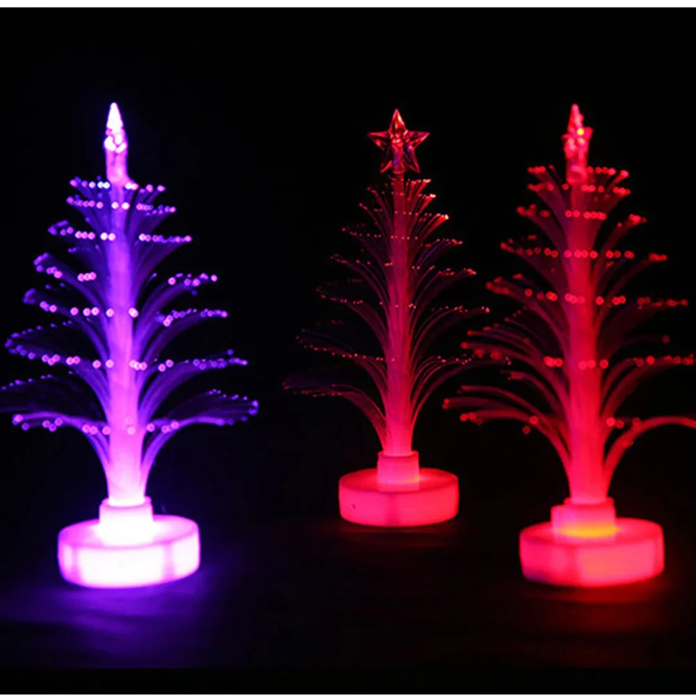 Christmas Tree Night light Romantic Gift Colorful Fiber Optic Christmas Creative Colorful Flash Hot Wholesale