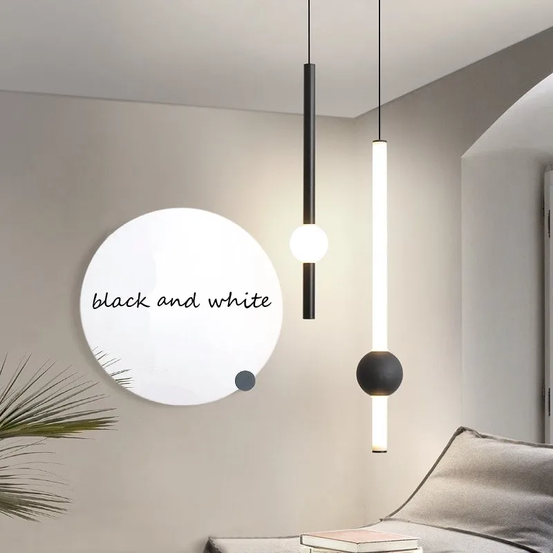Nordic LED Pendant Lamps bar Restaurant Kitchen Hanging lamp Modern Simple Iron Glass Indoor Home Decor Pendant Lights Fixtures afbeelding