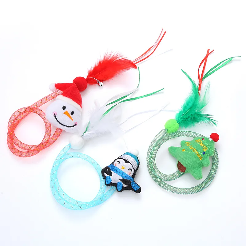 Cat Toy Feather Replacement Head Bells Feather Freely Change Combinations Multi-type For Cat Stick Telescopic Rod DIY Tools