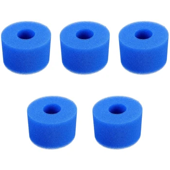 

ELEG-5PCS Swimming Pool Foam Filter Sponge for Intex S1 Reusable Washable Biofoam Cleaner Pool Foam Filter Swimming Accessorie
