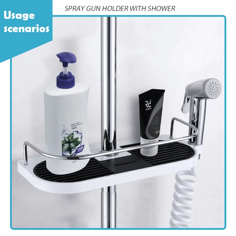 Подъемник для душа стойка хранения держатель ванной комнаты органайзер полки из