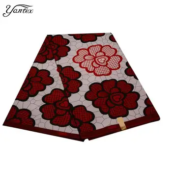 

YANTEX African Wax Prints Fabric 6 Yards New Ankara Nigeria Veritable Wax African Prints Ankara Wax Batik Fabric For Lady Dress