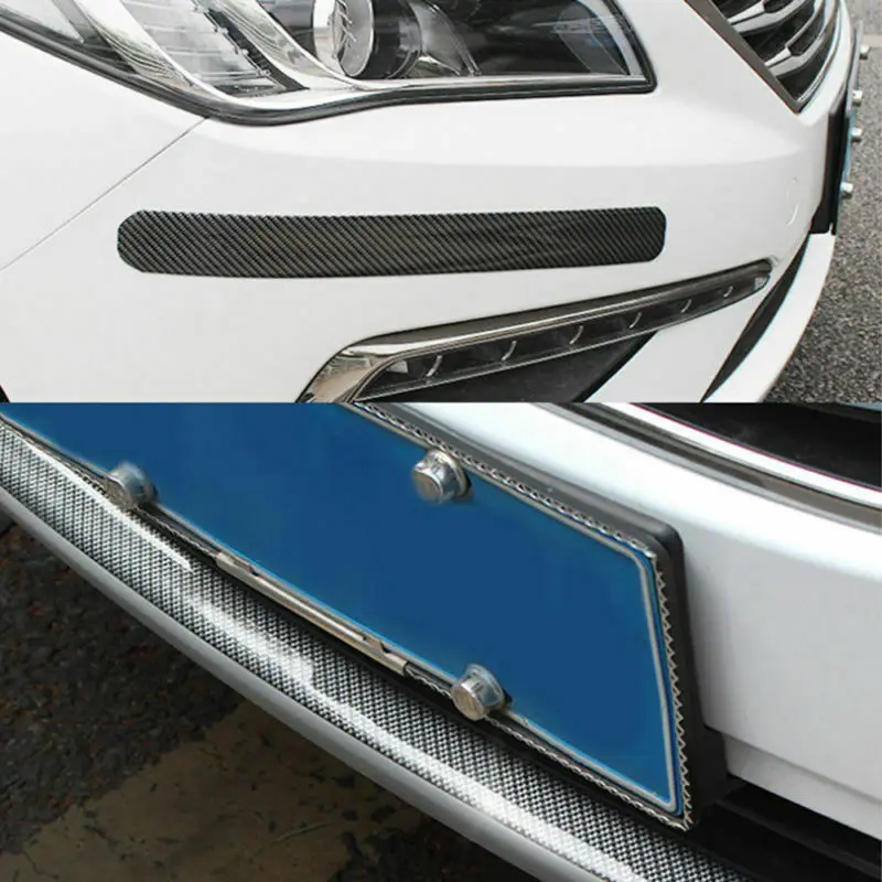 for Toyota Corolla Vios Prius Reiz RAV4 Carbon Fiber Door Sill Protector Scratch Door Sill Guard 4D Welcome Pedals Guards Threshold Sticker Sticker White 4Pcs 