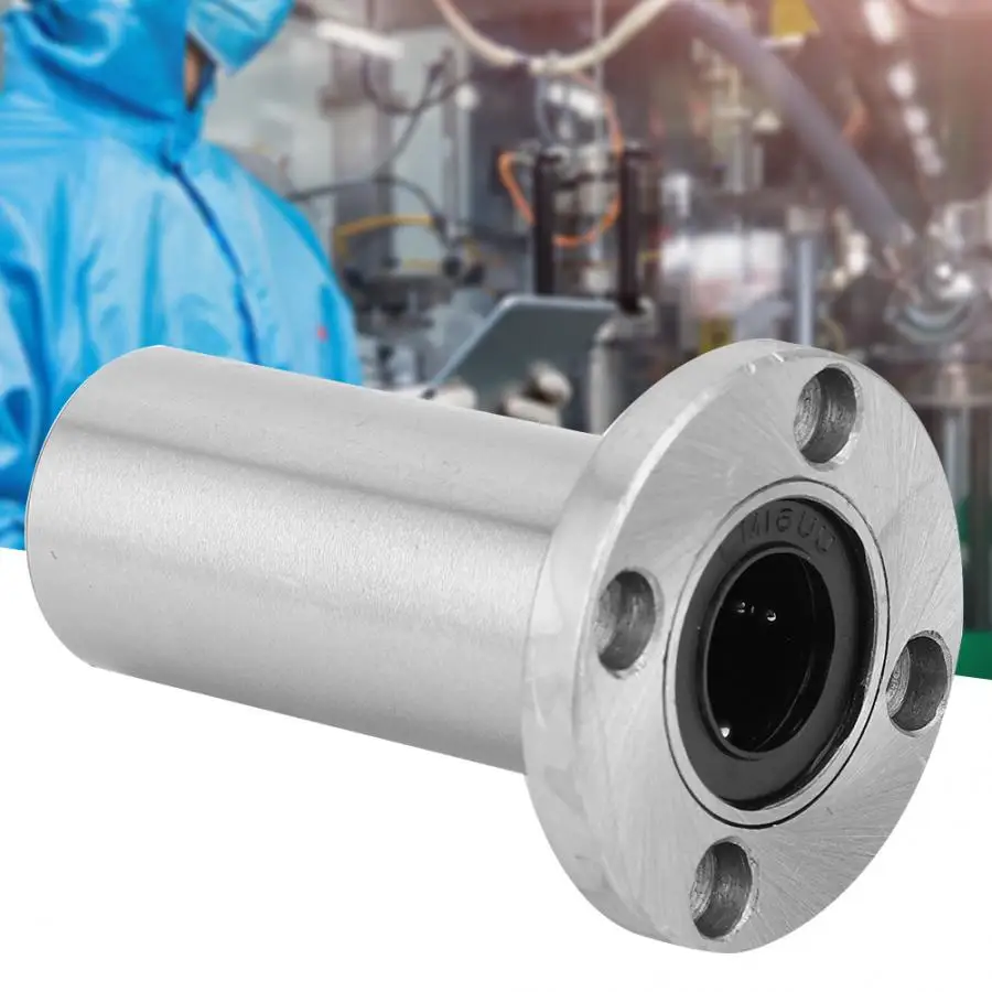 LMF20LUU Flange Router Shaft Linear Motion Bearing Lengthen Round Flange Busing Linear Ball Bearing Router Shaft