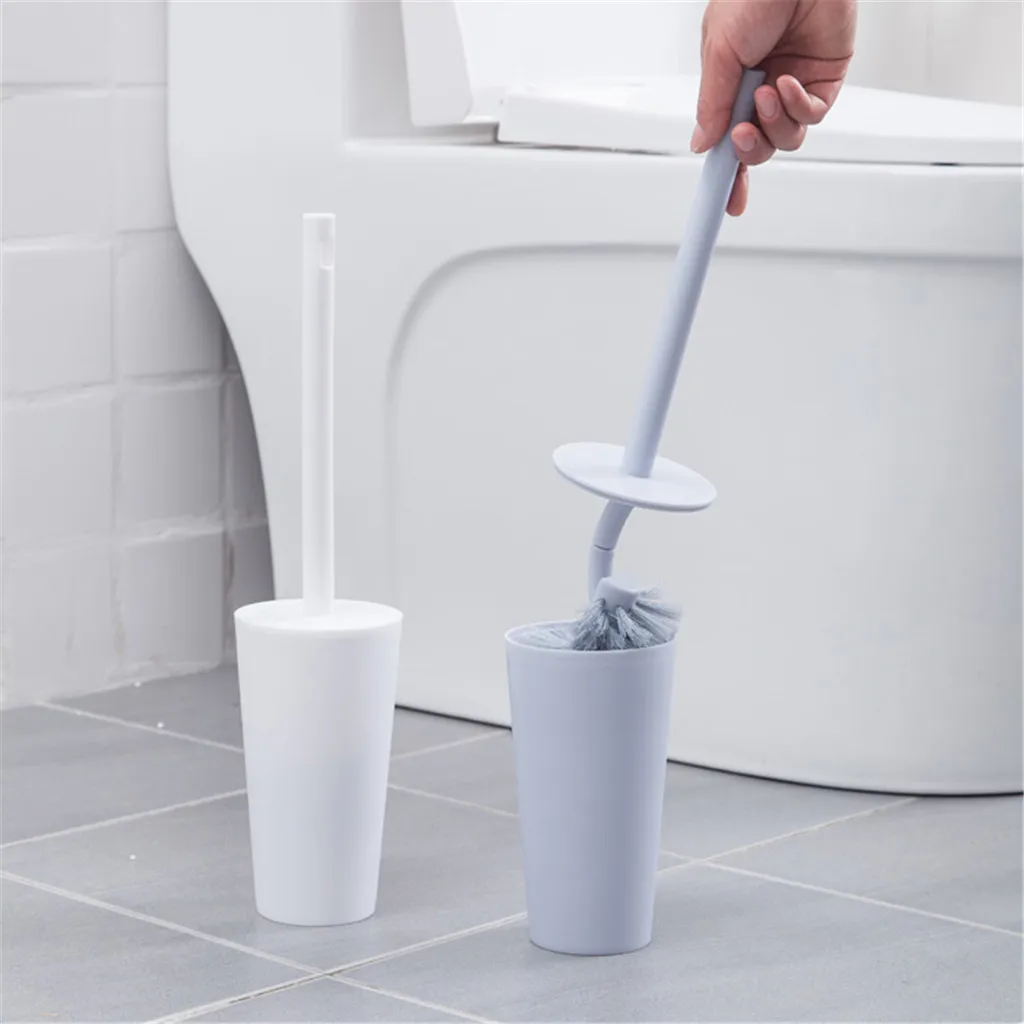 

Home Toilet Brush Holder Stand Guard Set Bathroom Cleaning Tools Useful Portable Toilet Brush WC Cleaning Tool Accessory