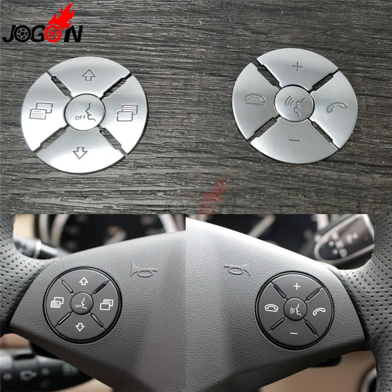 Steering Wheel Model Button Switch Decorative Sticker Cover Trim For Mercedes Benz R 09-17 ML GL 10 11 CLS 08 09 SLK | Автомобили и