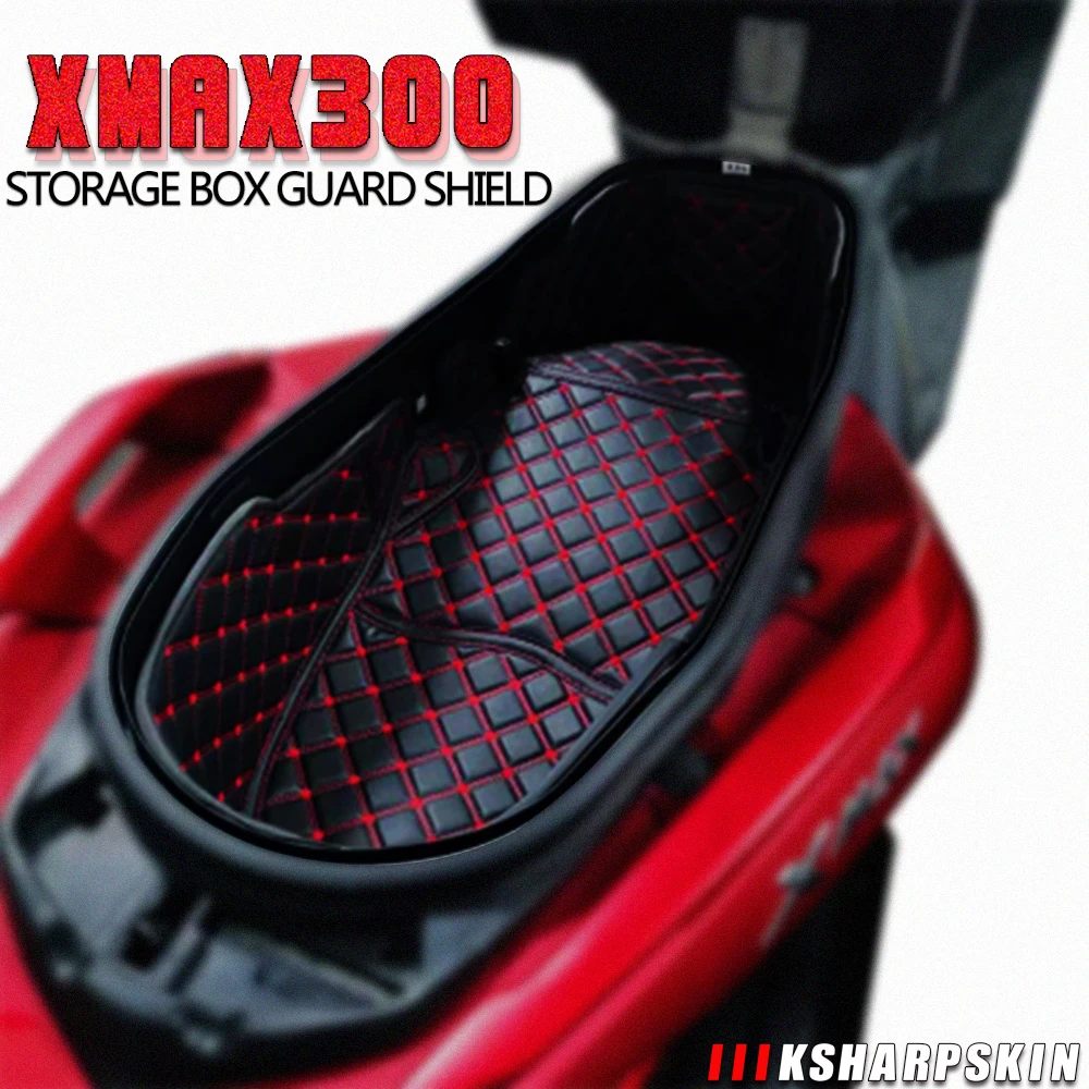Motorcycle accessories high-quality leather back-up storage box lining protection pad suitable for YAMAHA XMA X300 xmax300 | Автомобили и