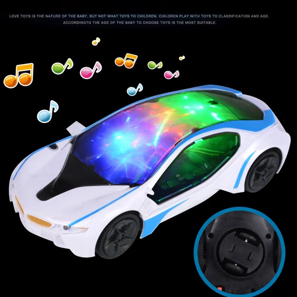 2020 Cool Universal LED Light Music Electric Flashing Cars Toys For Children Early Educational Sound Car Toys Boys New Year Gift