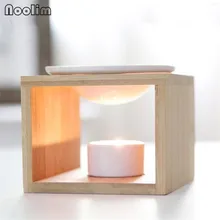 Бамбуковая рамка Свеча ароматическая лампа масляная печь Арома горелка подсвечник ваза ароматерапия плита украшение дома