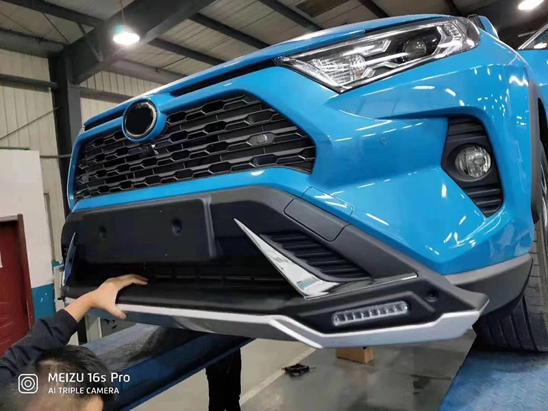 Комплект для защиты корпуса бампера Toyota RAV4 2020 защитная пластина переднего из АБС