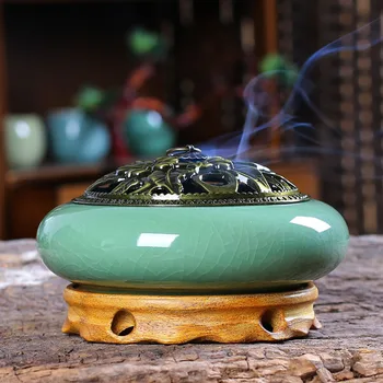 

Ceramic incense burner, living room, bedroom, study, kitchen incense burner, handmade, multi-purpose, fresh air, remove odor c