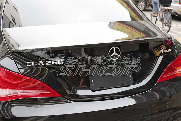 Реальные корпус из углеродного волокна спойлер Подходит для Benz C117 W117 CLA CLA200 CLA180 CLA45AMG CLA200 CLA250 2014UP M006