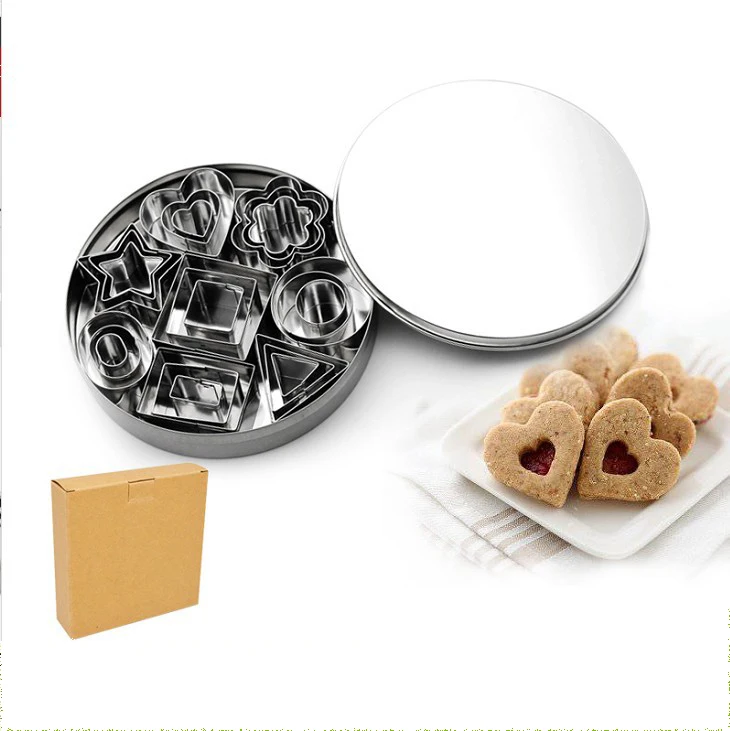 

High quality stainless steel biscuit mould Mousse cake mold vegetable cookie mold baking tool