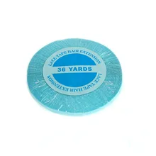 1 рулон 36 ярдов синий кружева спереди ленточное наращивание волос клейкая лента наружная, переплетение ленты 0,8/1,0 см для кружева парика-накладка