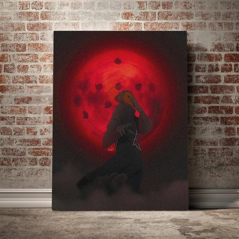 Украшение для дома Uchiha Obito Шаринган аниме настенное искусство на холсте картины Hd
