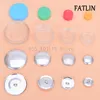 J-Covered Button 20 or 50Sets DIY Handmade Fabric Button Bread Shape Round Fabric Cover cloth button base Semi-finished Product 5