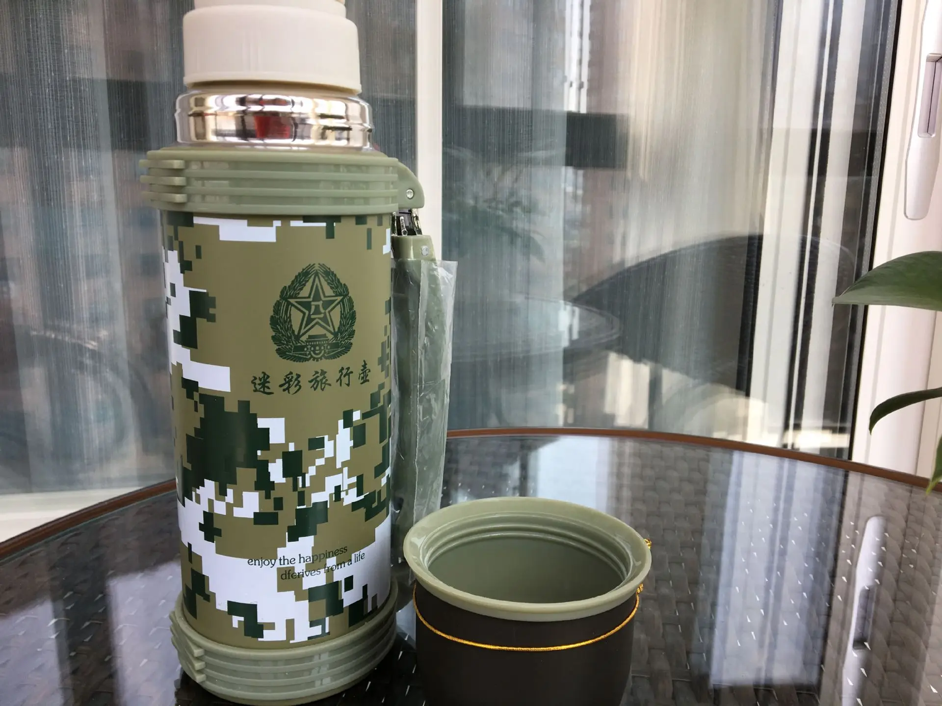 Камуфляжный вакуумный чайник для путешествий, чайник с изоляцией, открытый бытовой чайник из нержавеющей стали с ручкой, оптом, дешево
