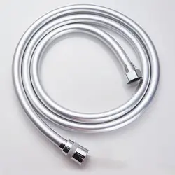 Quality Explosion Proof Silver PVC Smooth Shower Hose Bath Handheld Shower Head Flexible Shower Hose 2cm Interface Pipes E11711