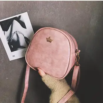 

2020 Fashion Women Handbag Messenger Bags PU Leather Shoulder Bag Lady Crossbody Mini Bag Female Crown Evening Bags