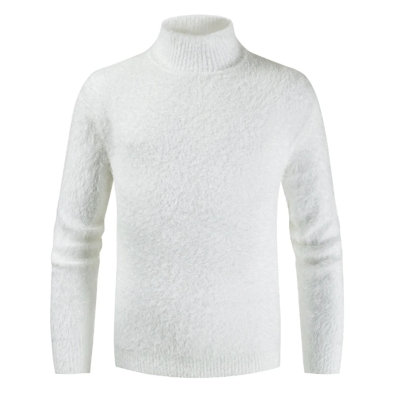 NEGIZBER 2019 High Quality Men's Turtleneck Sweaters Fashion Thick Wool Pullover Sweaters Men Casual Warm Winter Sweater Men