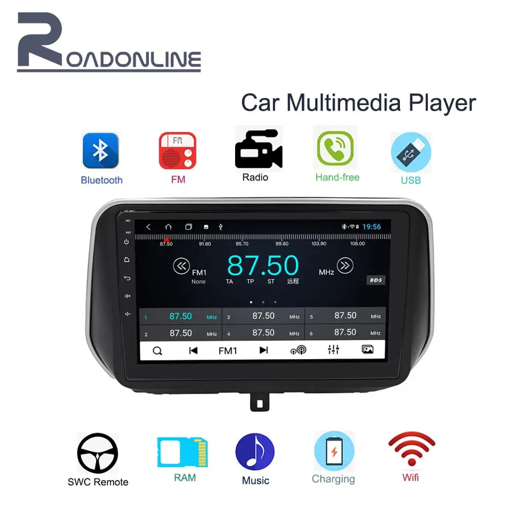 

Car Multimedia Player 10.1 HD 1din Touch-screen Radio Stereo Support In-Car Bluetooth/WIFI/FM/AM/USB/AUX/MAP for 2019 Santa Fe