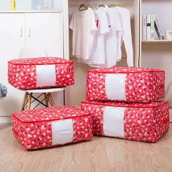 

Oxford Cloth Storage Bag Organizing Folders Clothes Quilt Doggy Bag Household Supersize Blanket Bag Home Moving Luggage