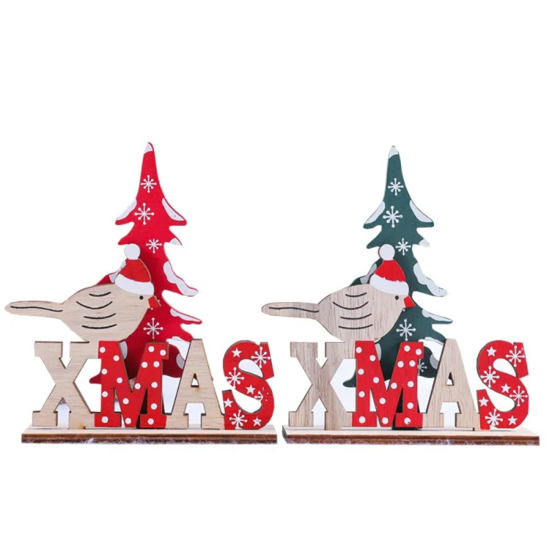 

Christmas Wood Birds Design Christmas Tree Decorations For House Hanging Ornaments Holiday Xmas Gift