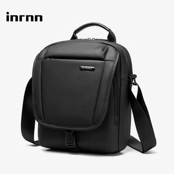 

inrnn Casual Outdoor Men Shoulder Bag Waterproof Small Messenger Bags Single Crossbody Bags for Male Men Business Zipper Handbag