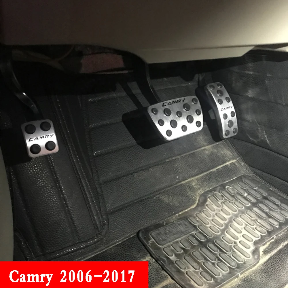 Ускоритель автомобиль газ педаль тормоза подножка педали Нескользящие Pad крышка чехол на для Toyota Camry 2006- аксессуары