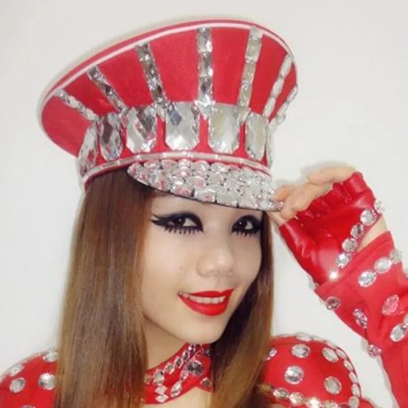 Ds костюм Пышное яркое платье для маленьких Шапки сверкающие кепка со стразами