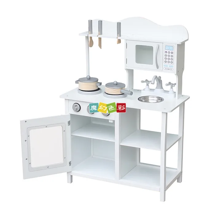

CHILDREN'S DAY Children's Day Play House Kitchen Set Stove Wooden Play House Cooking Toy Small Kitchen