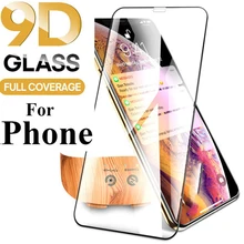 Cobertura completa protetor de tela para iphone x xs max 11 pro max vidro temperado para iphone 6s 7 8 plus 9d cobertura toda a cola