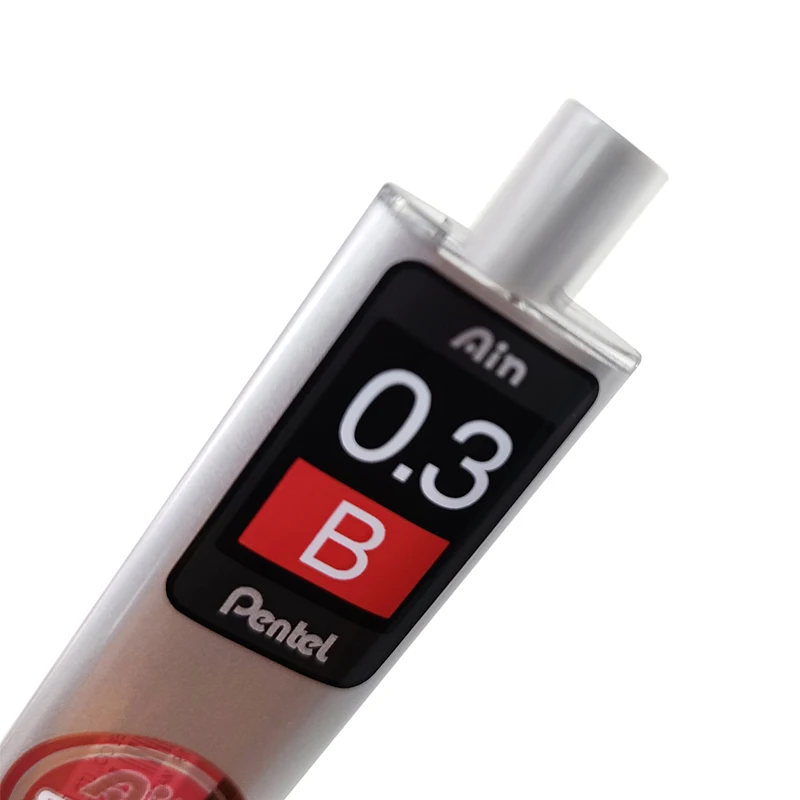 5 трубок/партия (15 шт./трубка) механические карандаши Pentel 0 3 мм B 2B HB стержни для
