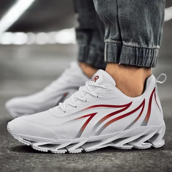 

2019 Mens Shoes Casual Slip On Breathable Hot Sale Sneakers Men Shoes Spring Blade Shoes Outdoor Flats Shoes Big Size Men