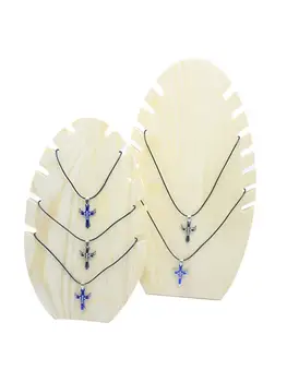 

Wooden Jewelry Storage Rack Handmade DIY Wooden Flame Shape Necklace Chain Jewelry Display Stand Wedding Gift Necklace Display