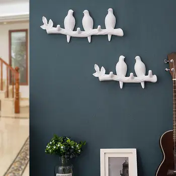 

Hot Bird Shape Wall Mounted Coat Clothes Organizer Holder Towel Hook Hat Handbag Storage Cabinet Draw Door Wall Hanger Holder