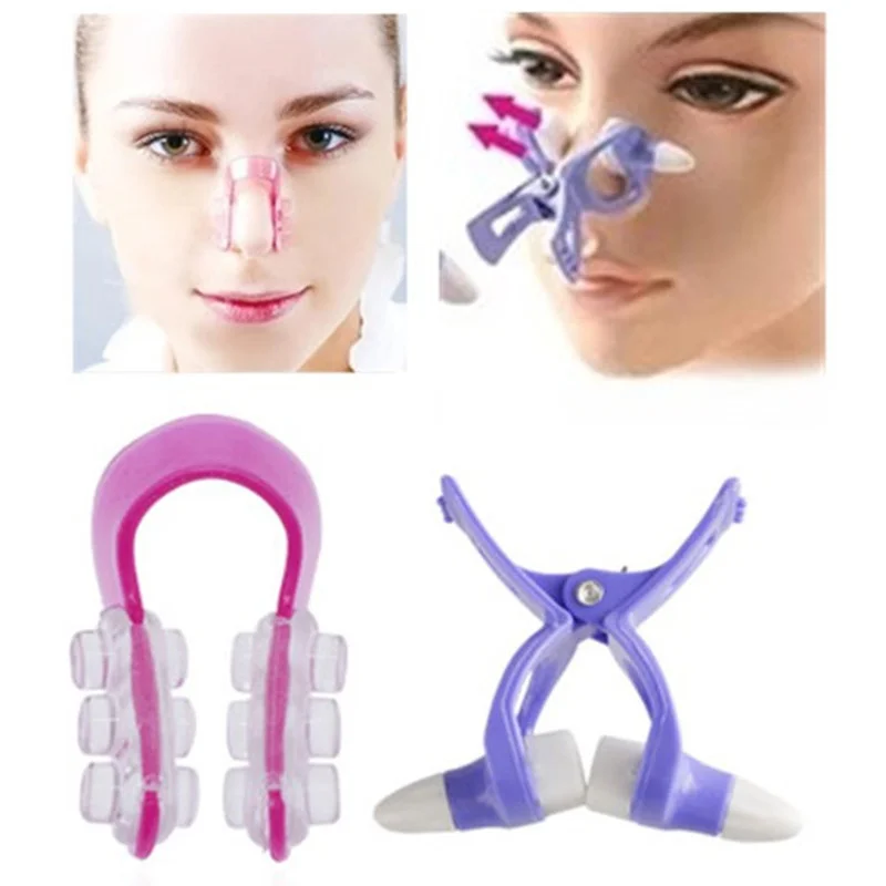 2Pcs Nose Shaper Nose Up Clip Shaping Lifting Nose Bridge Straightening