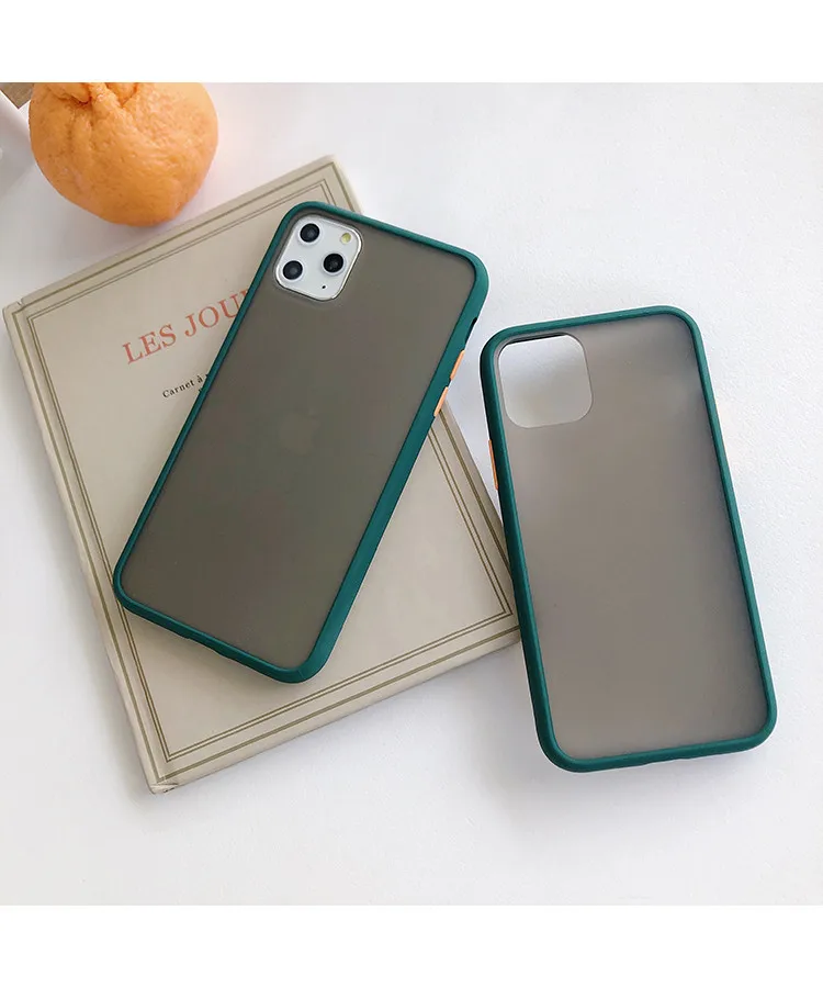 Простой матовый прозрачный чехол для мобильного телефона iPhone 11 Pro X XR XS Max 8 7 6 6S Plus силиконовый мягкий чехол Защита от падения