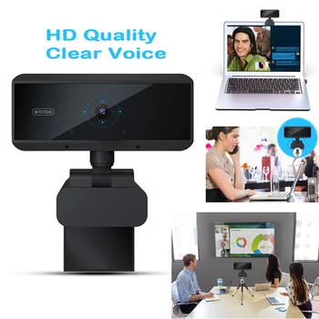 

360 Degree USB Web Camera Built-In Sound-Absorbing Microphone 1080P HD Auto Focus Computer Camera For Laptops Desktop Webcam