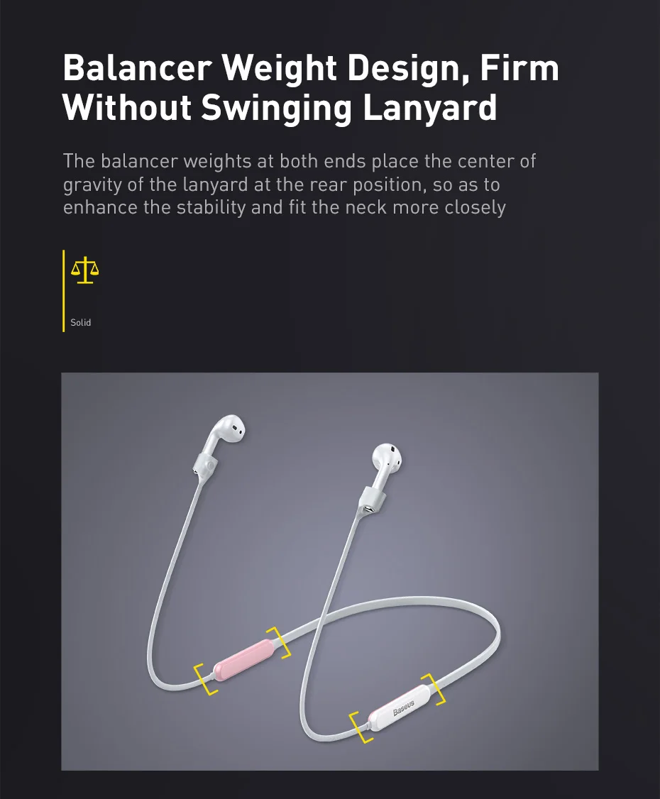 Baseus светящаяся Магнитная Петля строка веревка для Apple Airpods Airpod анти-потерянный ремень магнитный ремешок для наушников для Air Pods Pod